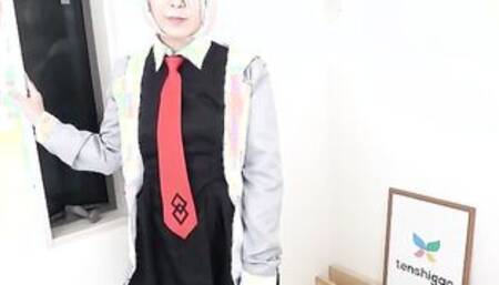 Kyoko Mikami with her gigantic breasts is back for more beauty hot fun inside her costume