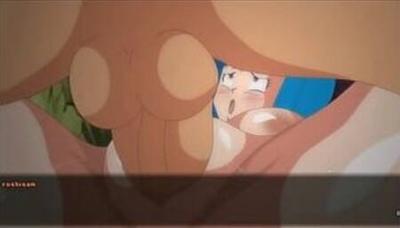 Super Slut Z Tournament [parody Dragon Ball game] Ep.4 maron turn to fuck the old pervert master Roshi