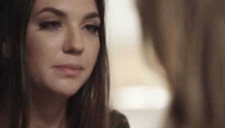 Busty babe fucked by stepbros trans babe gf