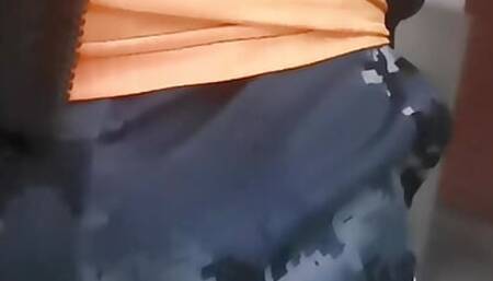 SHOWING MY BULGE OUTDOOR