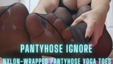 Mx Babalon's Nylon-wrapped Pantyhose Yoga Toes HD