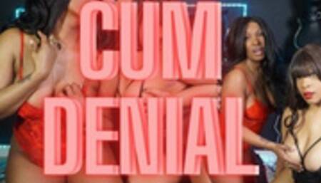 TWO LIPSTICK LESBIANS IN LINGERIE TAUNT YOU WITH CUM DENIAL