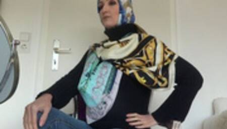 3 silk scarves - different stylings