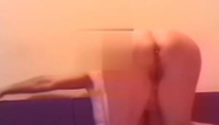 italian fake-tits granny sucking and riding small penis younger man - vintage