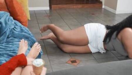 My lover's Roommate is THICC AF! Sex Tape With Kyle Mason, Simone Richards, Theodora Day - Brazzers Official