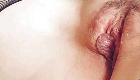 He plays with my clit till I cum...