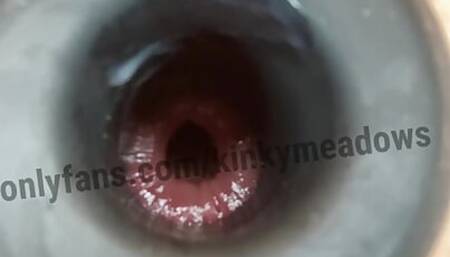 Hollow plug training close up