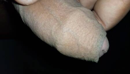 Playing with my foreskin