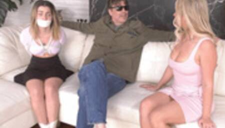 Chanel Camryn and Vicki Marie Were Hired To Captured Tje Difference Maker - His Charms Along With Ropes and Gags Convinced Them to Turn on Their Boss! 4K Video Version