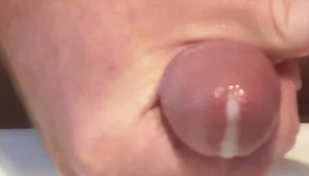 Cumshot with Masturbator in Slow Mo