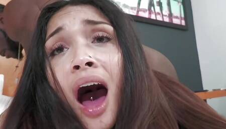 Trailer Margarita Lopez gives Ace Hardz her Ass on Cam Show