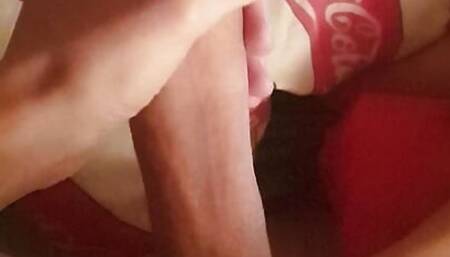Martin masturbating slowly and playing wih big cock