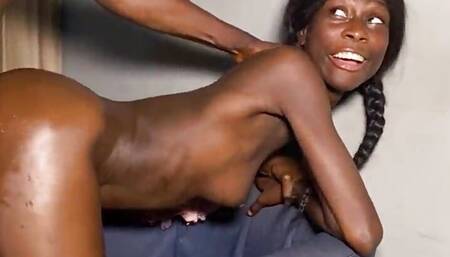 Black mamba destroys ebony soccer loving babe