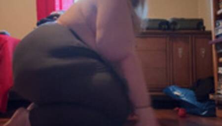 BBW Torn Leggings Masturbation
