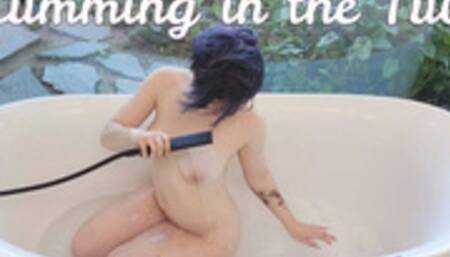 Showerhead Orgasm in the Tub