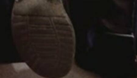 Showing off my dirty boots