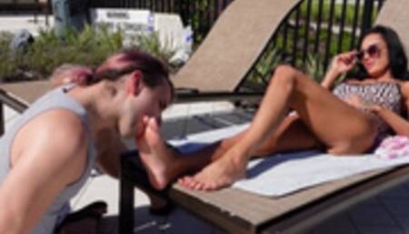 Willow Humiliates Pool Perv