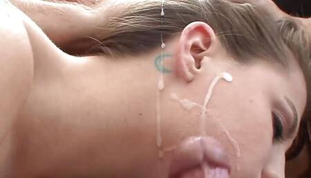 Brunette German babe with an amazing body fucking in front of  mom