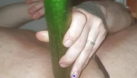 Vilnius Lithuania GAY SECRET CROSSDRESSER STRAIGHT MARRIED MAN SELF FUCK CUCUMBER ANAL