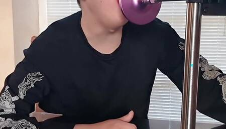Yuki White - "A femboys first time with their fuckmachine and a new fantasy dildo"