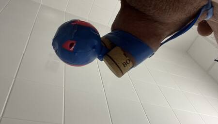 small dick with foreskin widening and ruined orgasm after long abstinence and cum cascade