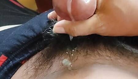 Small cock cumshot