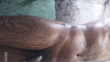 I jerk off after having sex with my lover, I was very horny today