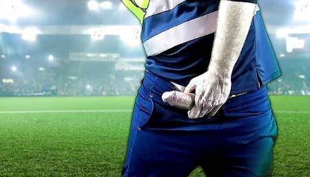 Linesman Can't Hide His Esteem For The Football Players (Fantasy) DIRTY DADDY VIDEO