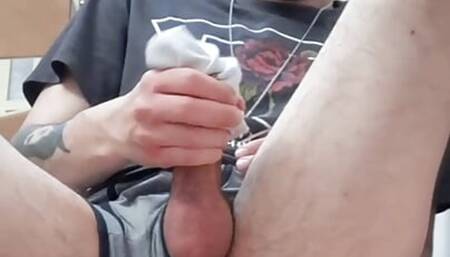 Italian amateur boy with hard cock enjoys and cums