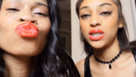 Kissing Humiliation #12- Goddess Rosie Reed & Syn Kynks Humiliate And Tease Lipstick Losers- Gooning Lipstick Fetish Humiliation-1080p HD