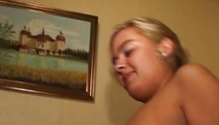 Sexy and skillful German girl fucking with a long pecker in the bedroom