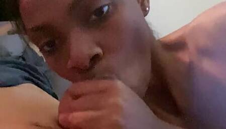Amateur Black Girl  Sucking Dick