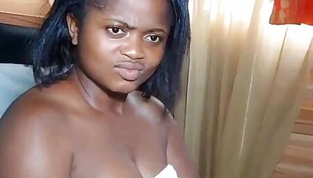 Black hotel waitress at enugu gets fucked hard