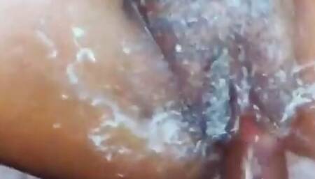 The first day I fucked my girlfriend in my dads room