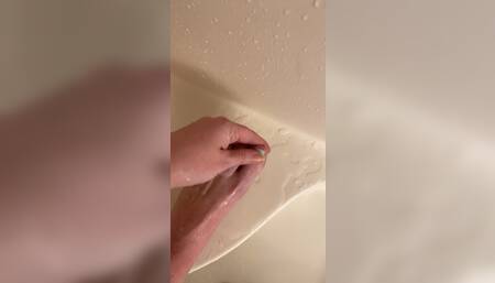 Teasing you with my feet in the shower