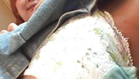 Teen fisting first on the table