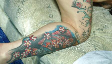 Mature German tattoos in all body, spectacular body #2