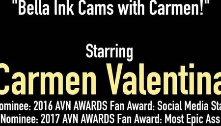 Sinful Bella Ink and Carmen Valentina's lesbian video
