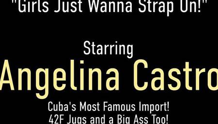 Strap on porn with beautiful Angelina Castro and Mone Divine from Angelina Castro