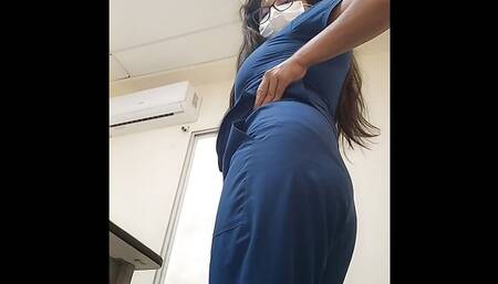 the naughty nurse is back!! He went to put a blister and ended up fucking the patient