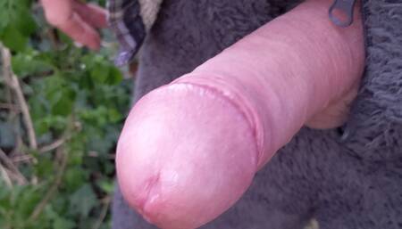 Close up Creamy Cum Onesie Wank in the Woods - Rockard Daddy