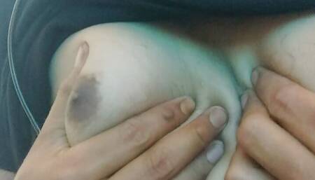 Enjoy Playing With My Big Tits or My Big Boobs