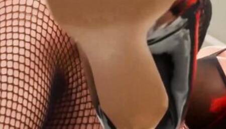 TRANSEROTICA Red Haired ladyboy Aspen Brooks Jerks Off Solo