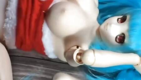 I fucked my Christmas Barbie girl sex doll