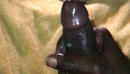 Slow Motion BBC Solo Handjob Cumshot