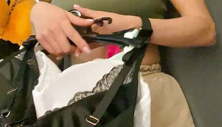 Pervert cutie wanks in fitting room