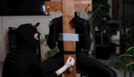 HANDCUFFED & DRAINED IN "THE CHAIR" - A Ski Mask CBT Surgical Glove Milking by Femdom Ava Aaronson