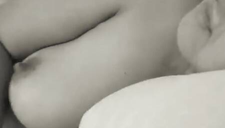 My hubby is horny and just putting his dick inside me