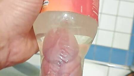 xTreme Bottle fucking with cum in water