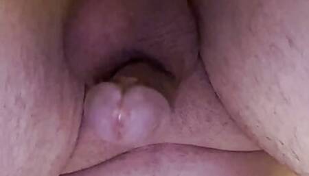 Masturbation to cum while pegging myself